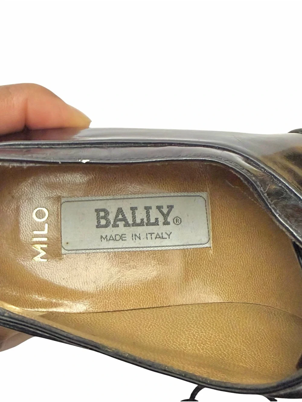 Bally MILO Black Leather Medallion Oxford Dress Shoes Made in Italy Men’s 8 D